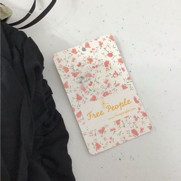 Free People Black Floral In Full Bloom Flowy Maxi Dress New Size XS - Picture 14 of 15